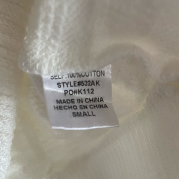 New! Bohme Brogan Hoodie, white, small - Picture 6 of 7